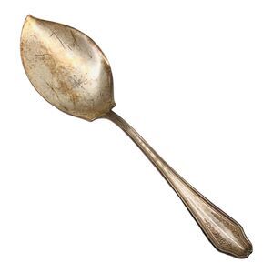 Vtg Rogers & Bro Garland Jelly Dessert Server 6.75" Silverplate Nouveau Floral